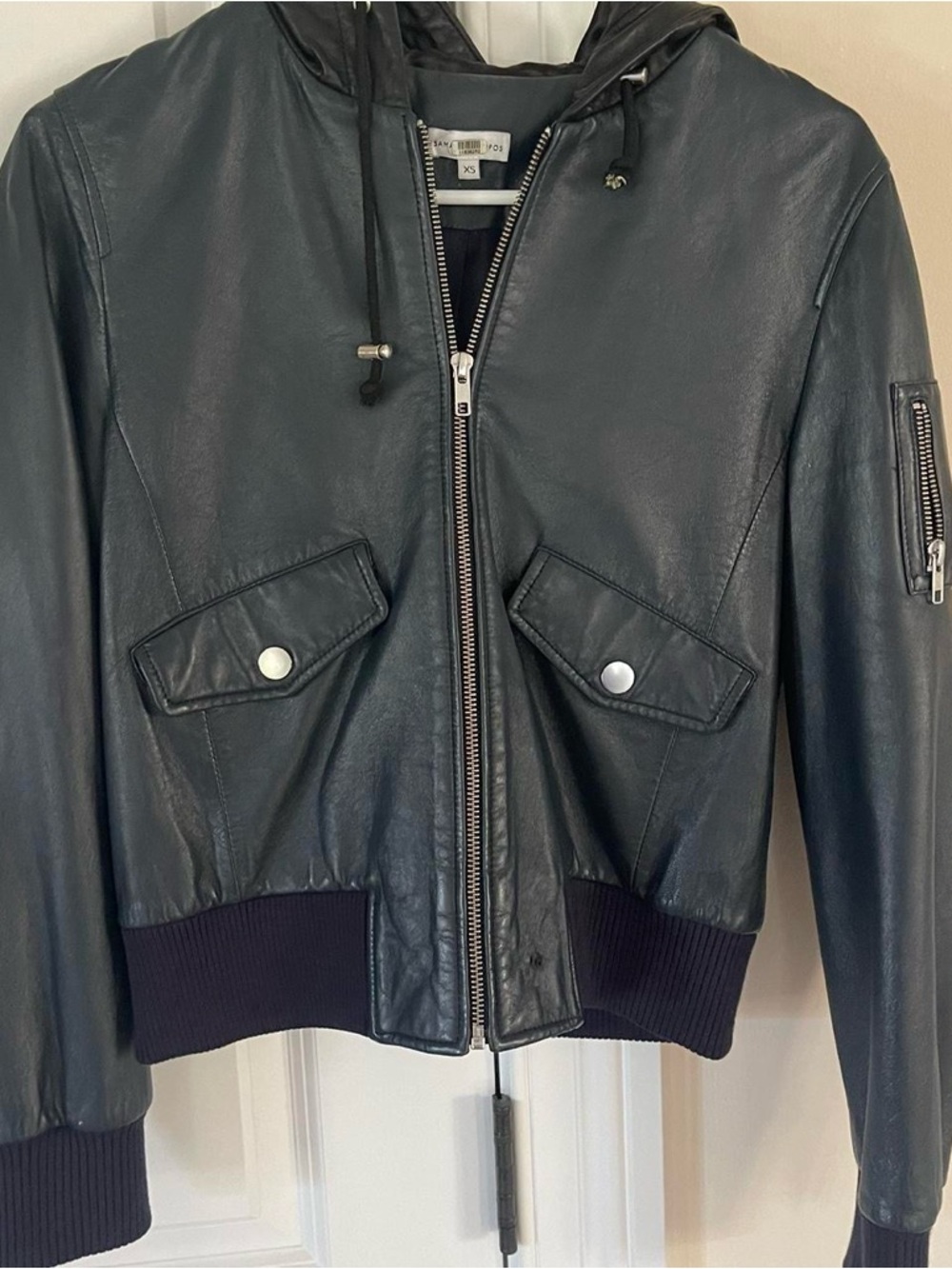 Leather Bomber Jacket